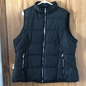 Black winter vest